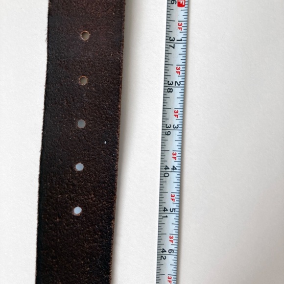 Linea Pelle Multi Strand Studded Brown Leather Belt L - Picture 7 of 12